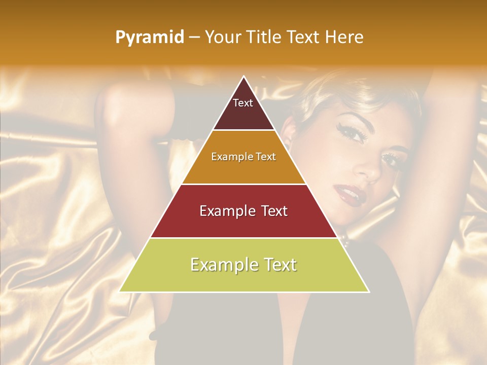 Blond Lady Make Up PowerPoint Template