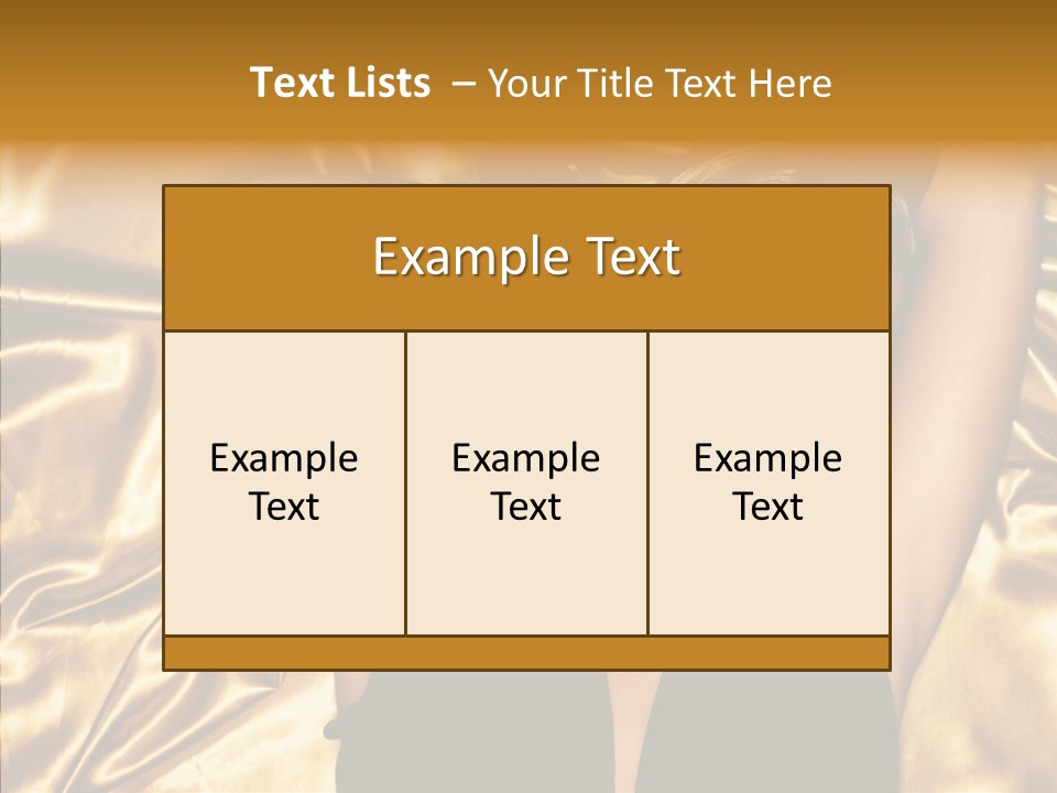 Blond Lady Make Up PowerPoint Template
