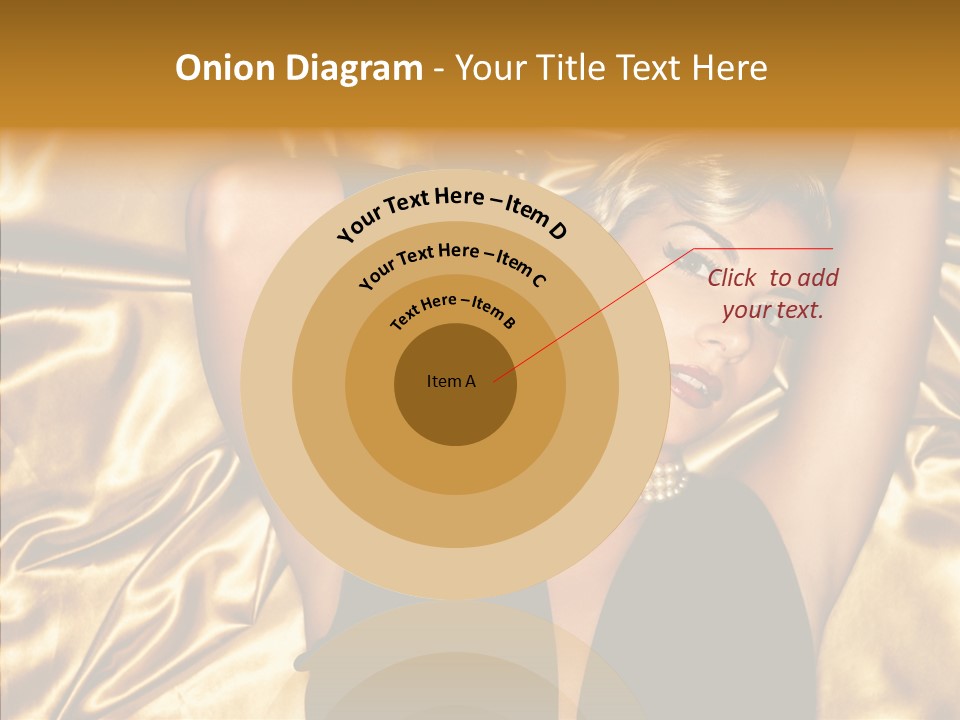 Blond Lady Make Up PowerPoint Template