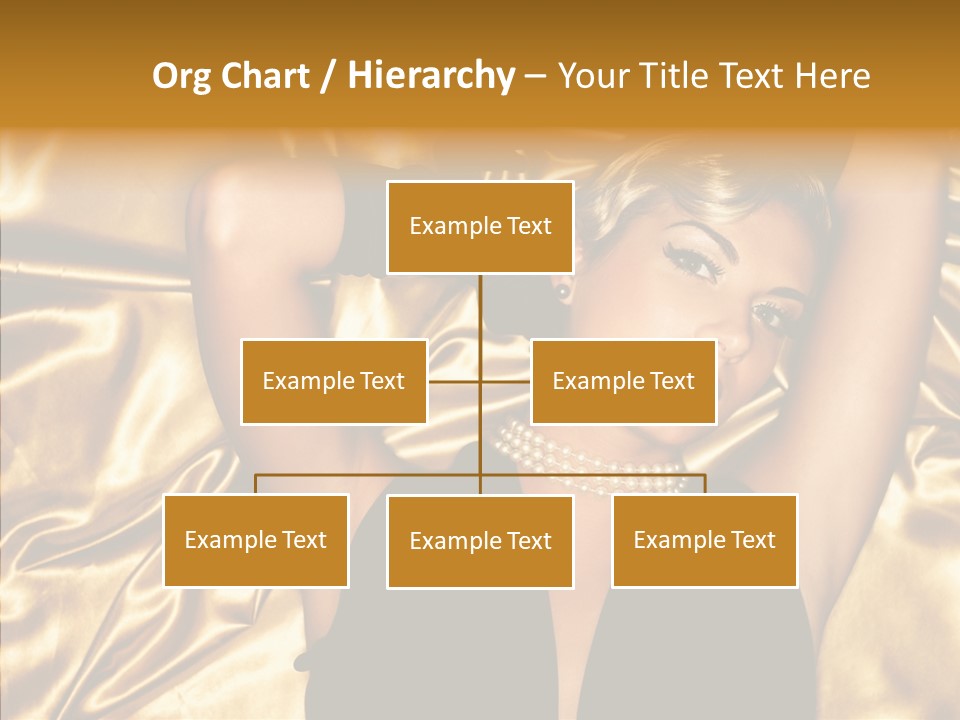 Blond Lady Make Up PowerPoint Template