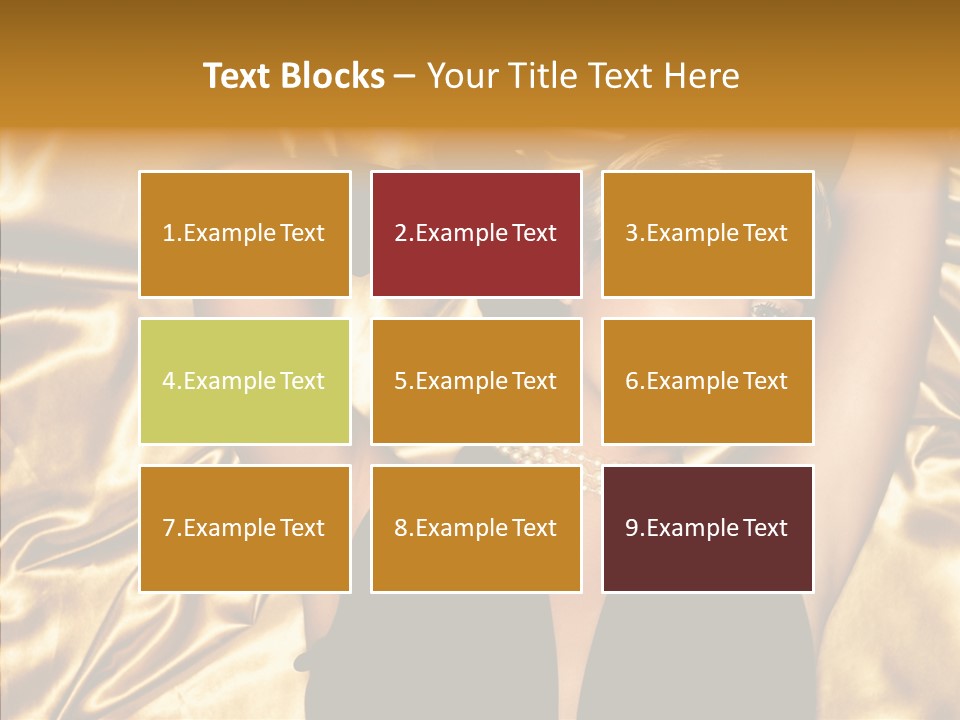 Blond Lady Make Up PowerPoint Template