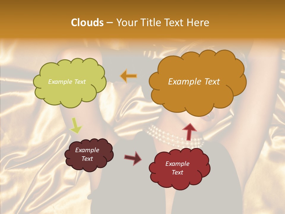 Blond Lady Make Up PowerPoint Template