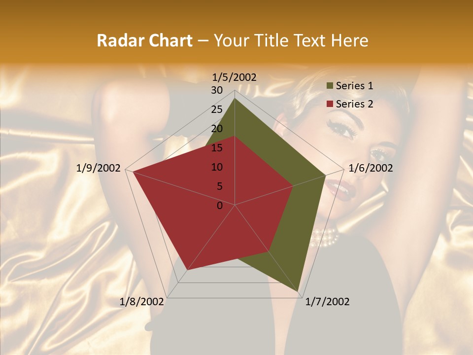 Blond Lady Make Up PowerPoint Template