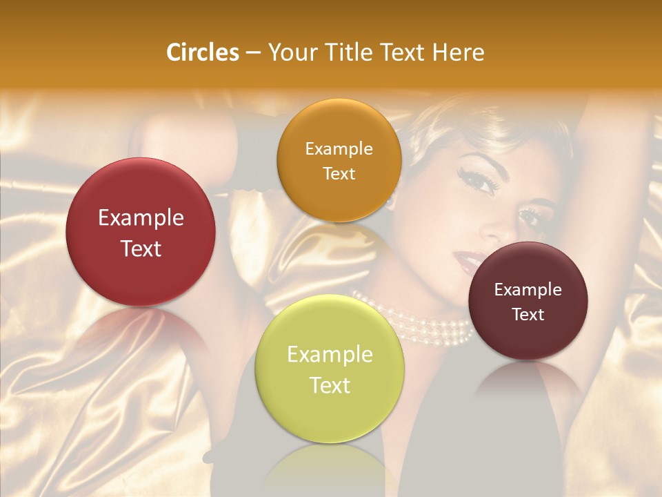 Blond Lady Make Up PowerPoint Template