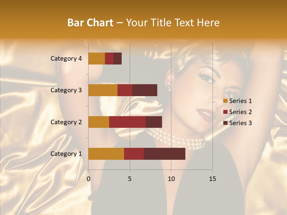 Blond Lady Make Up PowerPoint Template