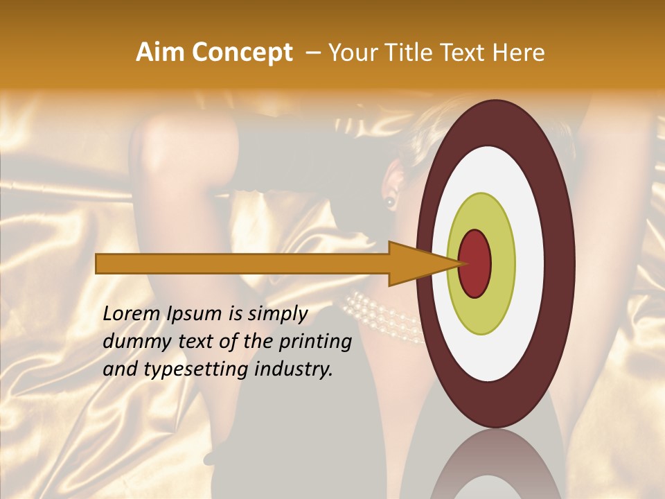 Blond Lady Make Up PowerPoint Template