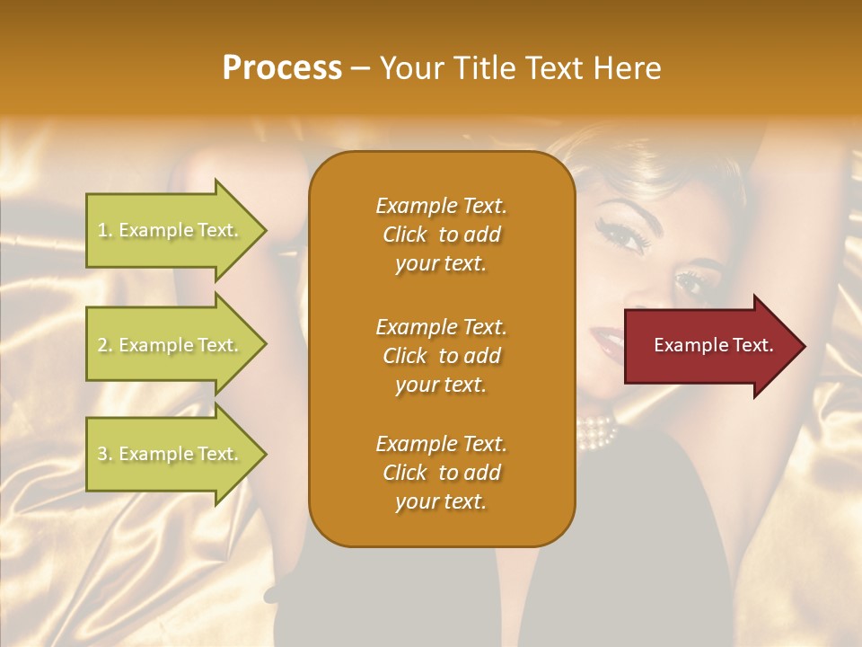 Blond Lady Make Up PowerPoint Template