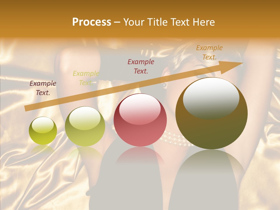 Blond Lady Make Up PowerPoint Template