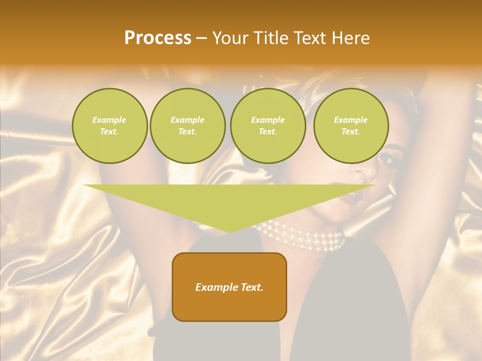 Blond Lady Make Up PowerPoint Template