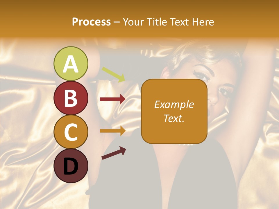 Blond Lady Make Up PowerPoint Template