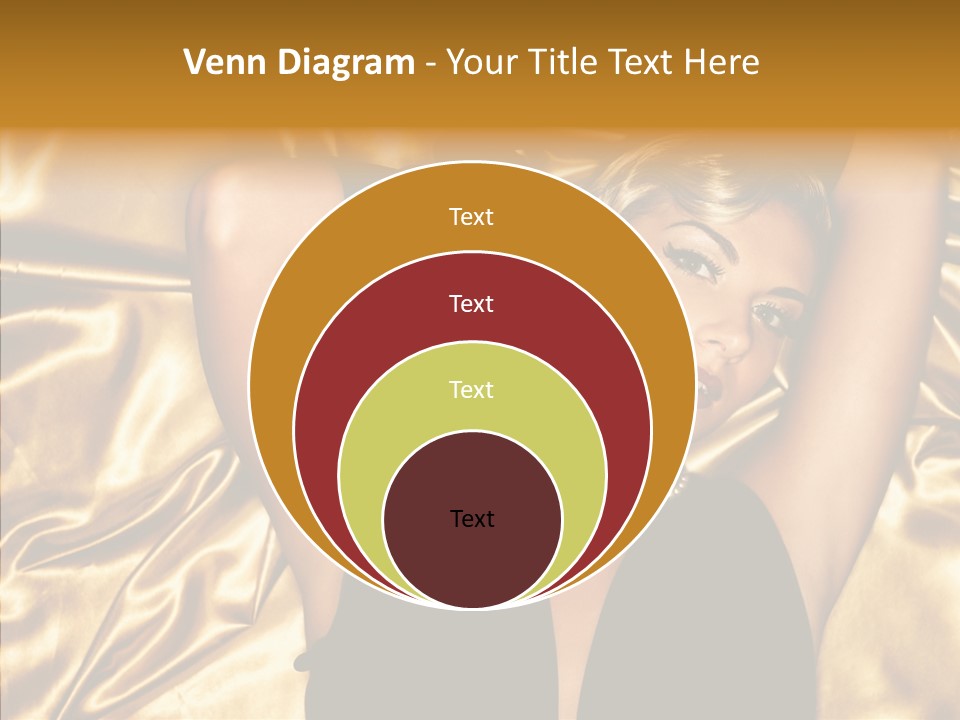 Blond Lady Make Up PowerPoint Template