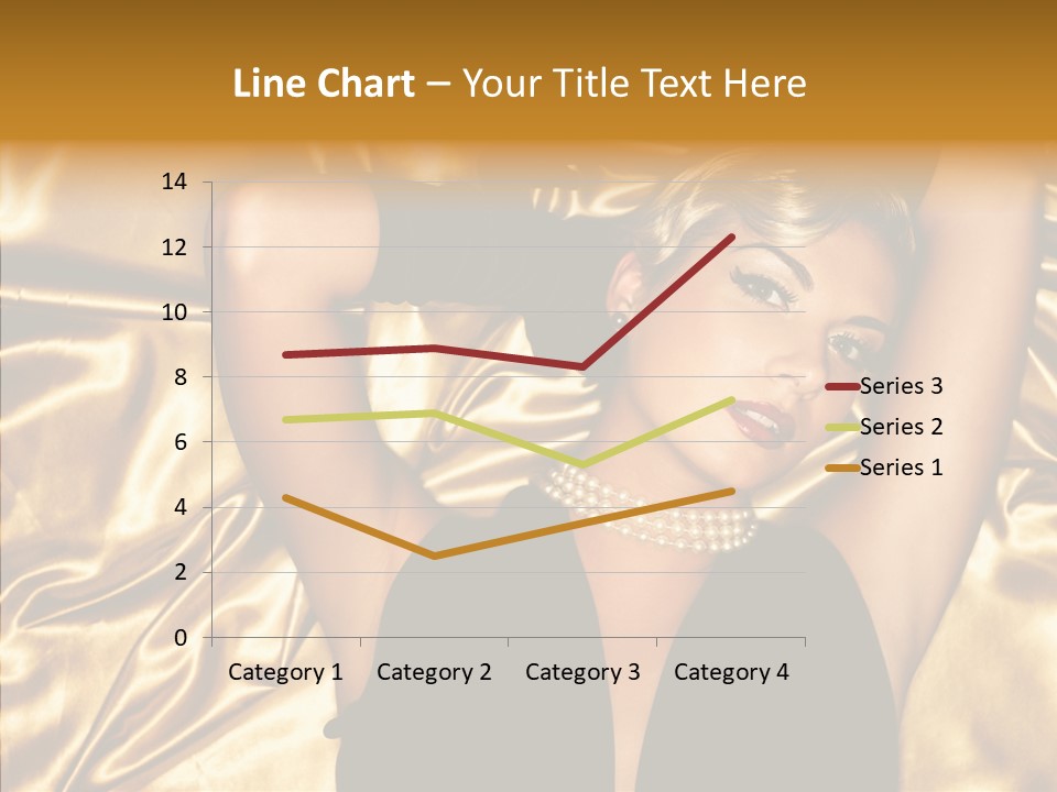 Blond Lady Make Up PowerPoint Template