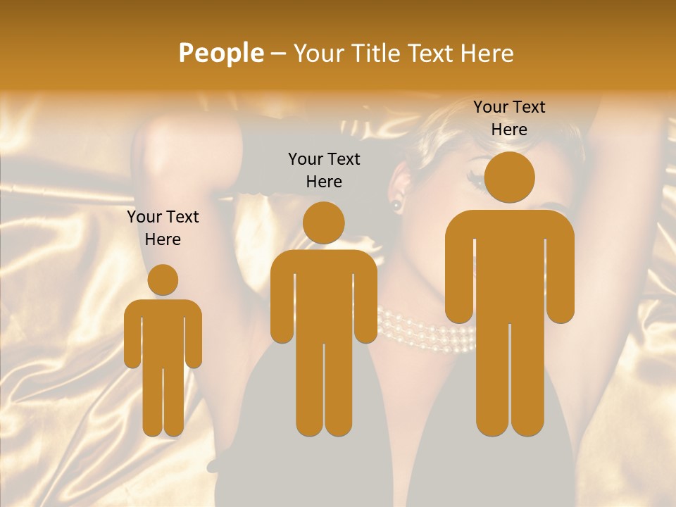 Blond Lady Make Up PowerPoint Template