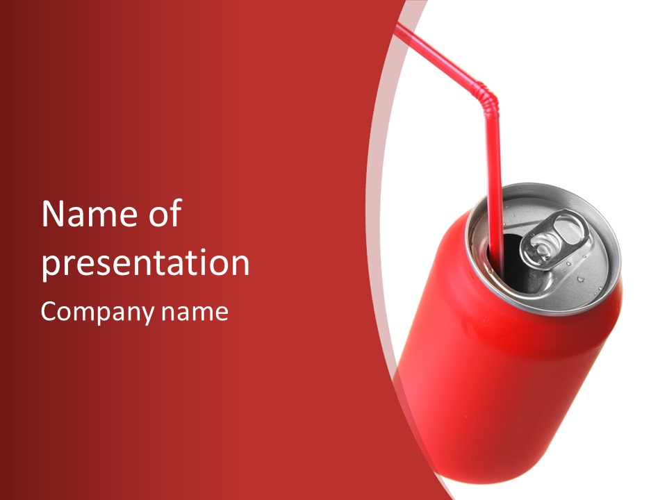 Booze Fizzy Steel PowerPoint Template