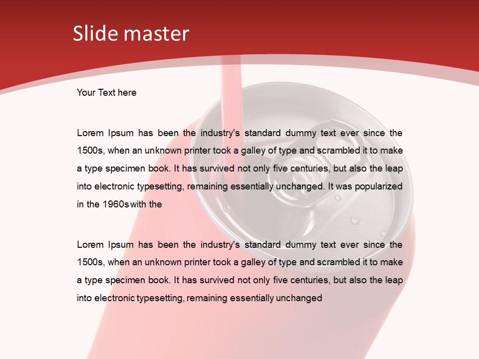 Booze Fizzy Steel PowerPoint Template