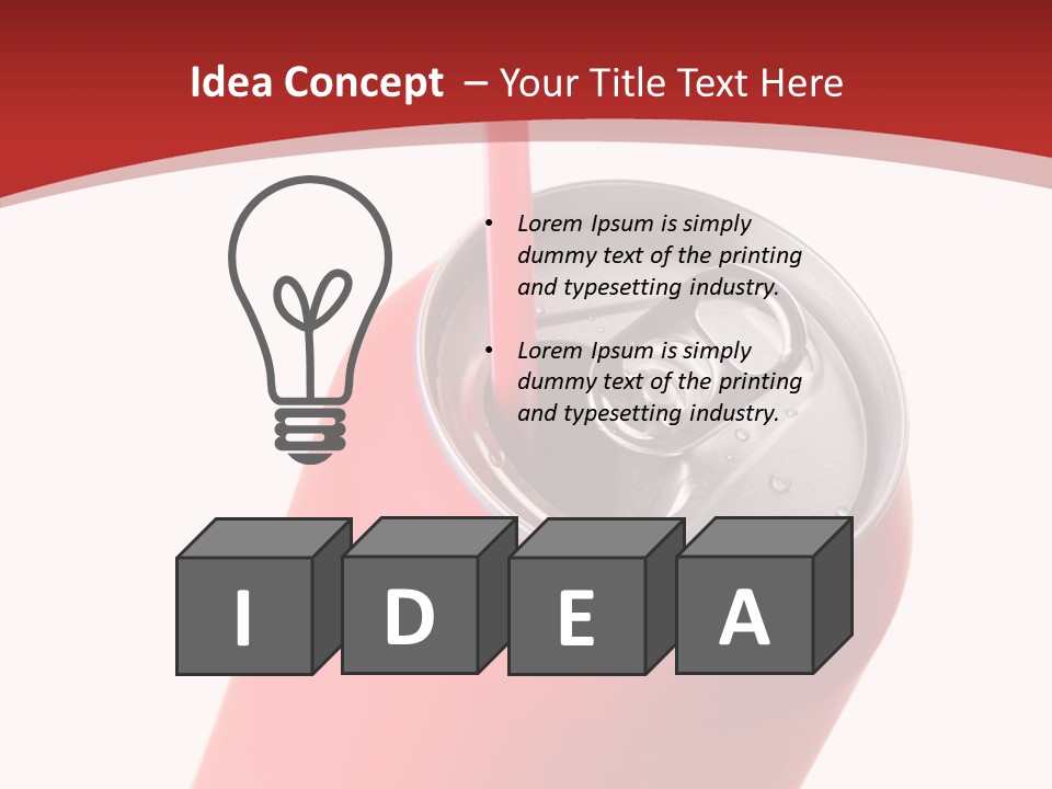 Booze Fizzy Steel PowerPoint Template