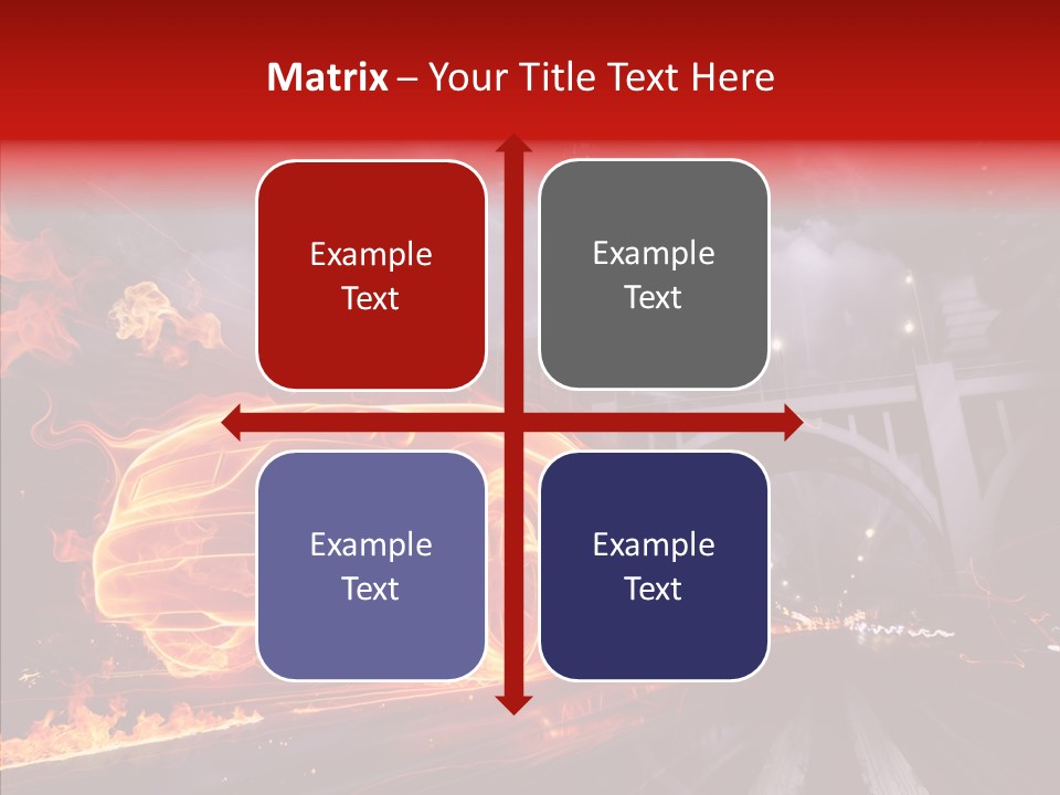 Motion Cityscape Vehicle PowerPoint Template