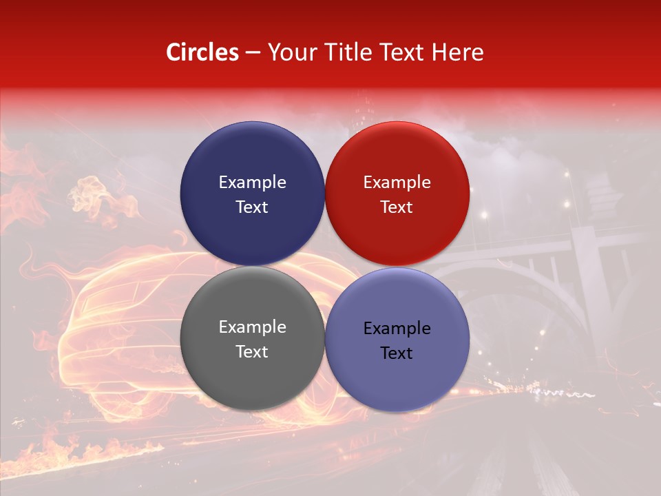 Motion Cityscape Vehicle PowerPoint Template