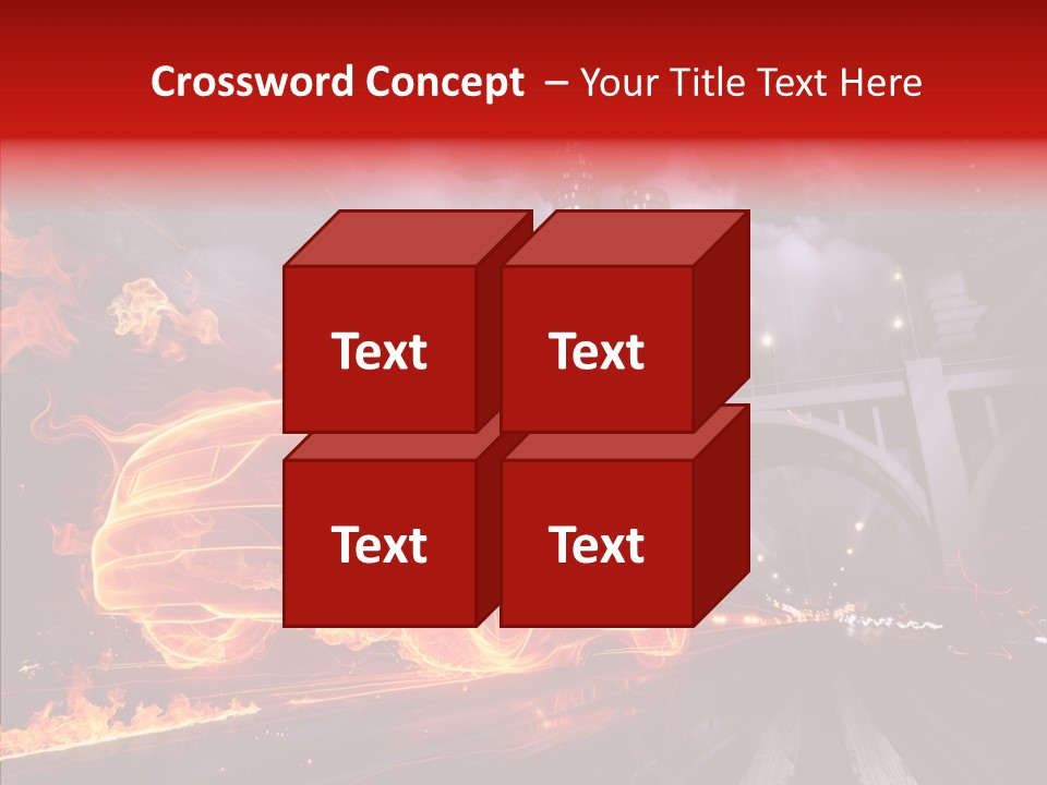 Motion Cityscape Vehicle PowerPoint Template