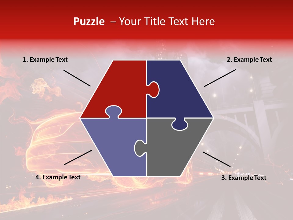 Motion Cityscape Vehicle PowerPoint Template