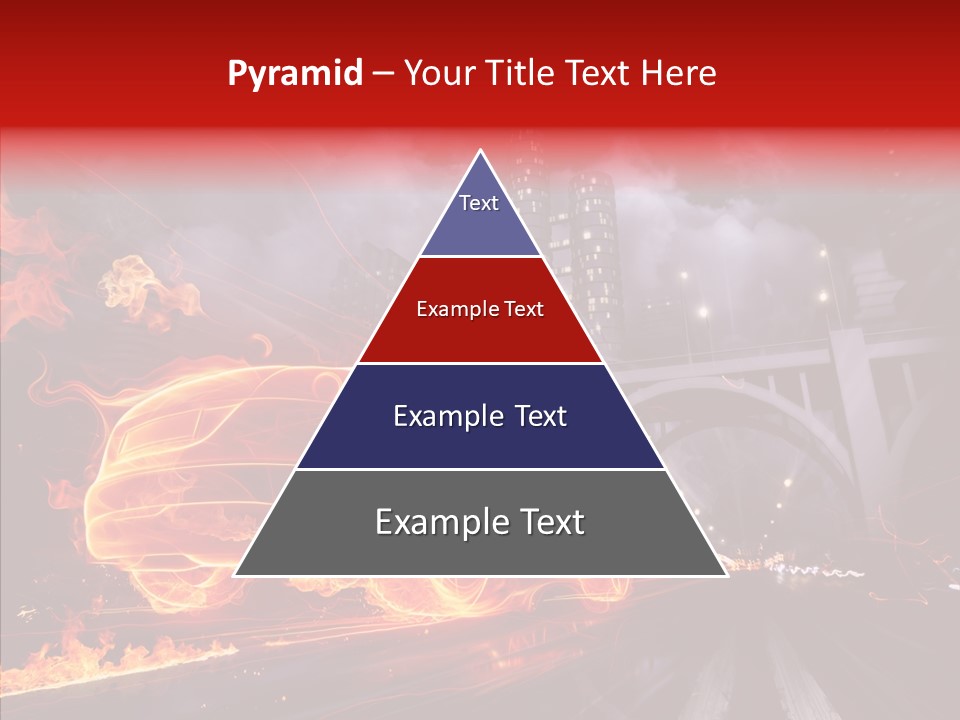 Motion Cityscape Vehicle PowerPoint Template