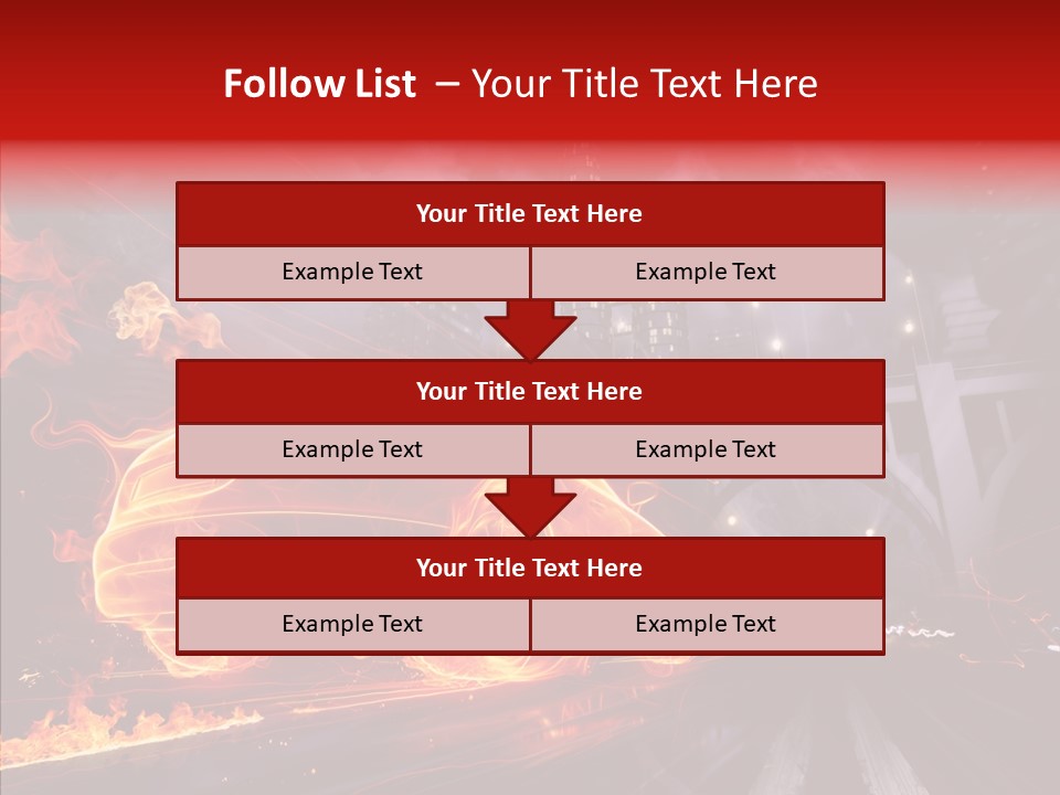 Motion Cityscape Vehicle PowerPoint Template