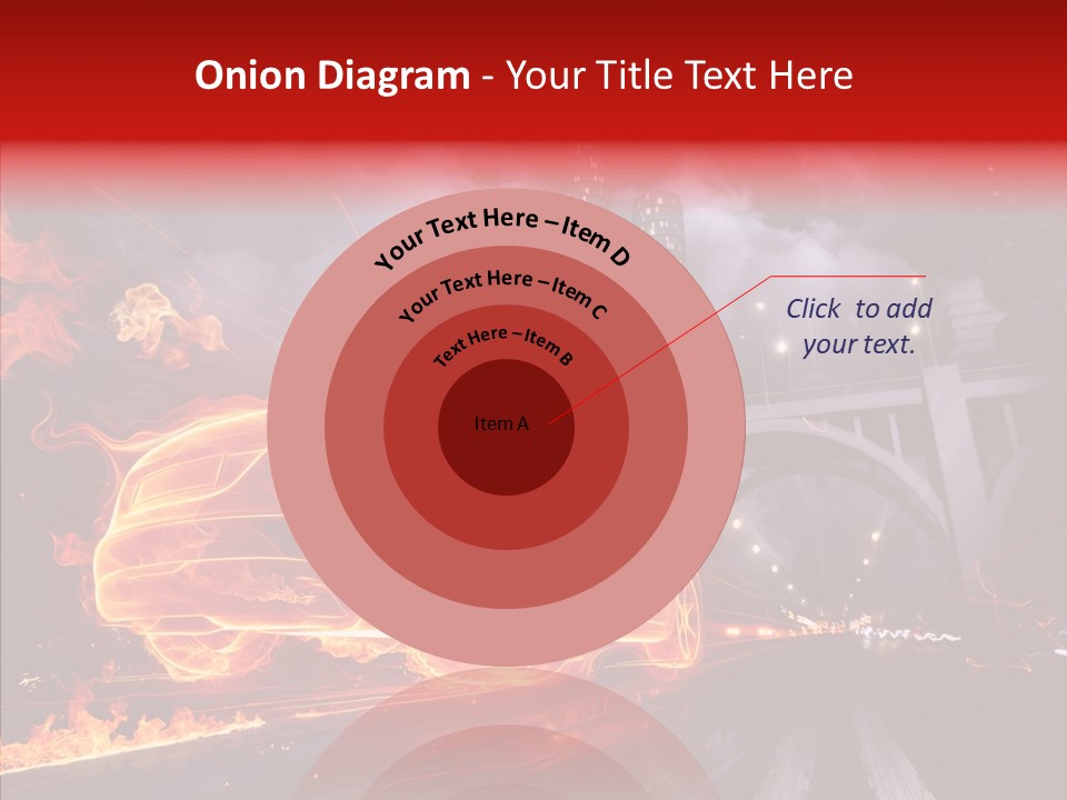 Motion Cityscape Vehicle PowerPoint Template