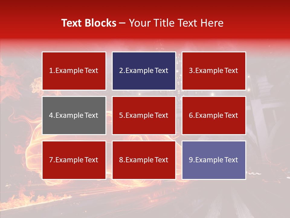 Motion Cityscape Vehicle PowerPoint Template