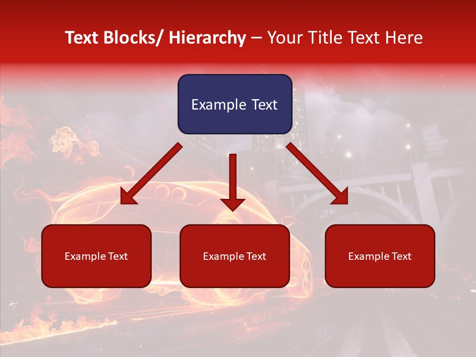 Motion Cityscape Vehicle PowerPoint Template