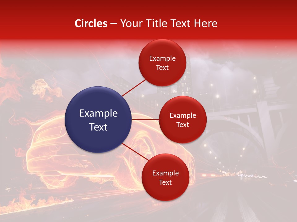 Motion Cityscape Vehicle PowerPoint Template