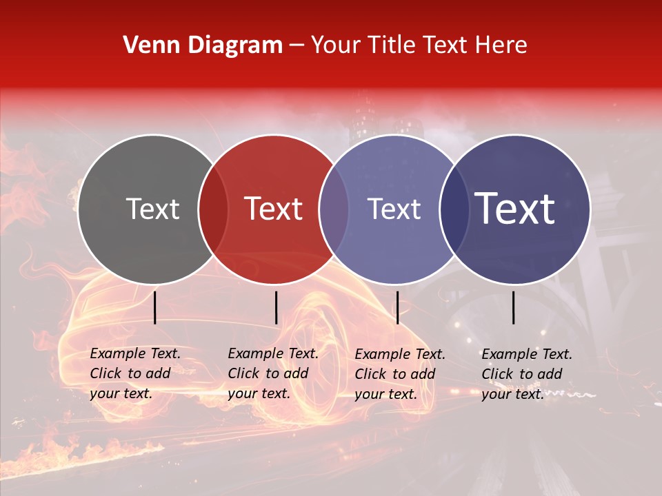 Motion Cityscape Vehicle PowerPoint Template