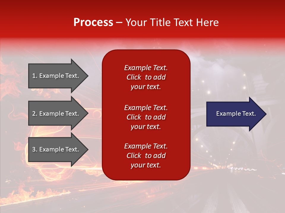 Motion Cityscape Vehicle PowerPoint Template