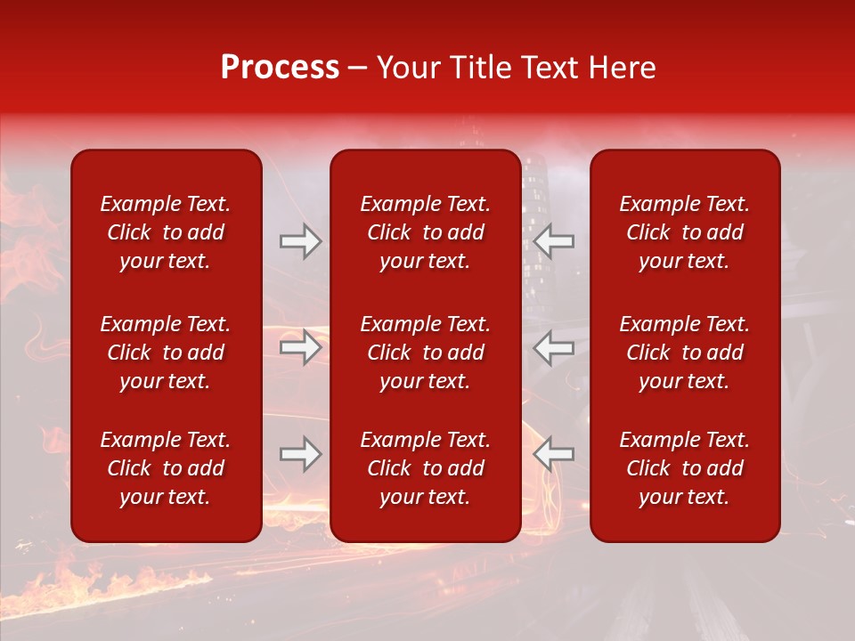 Motion Cityscape Vehicle PowerPoint Template