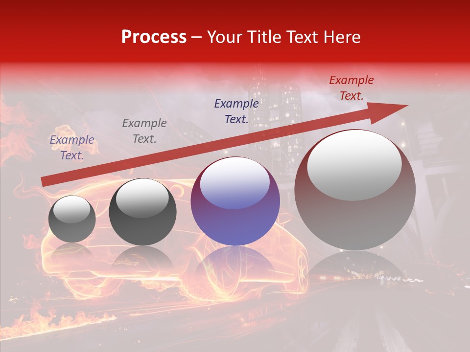 Motion Cityscape Vehicle PowerPoint Template