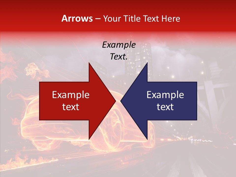 Motion Cityscape Vehicle PowerPoint Template