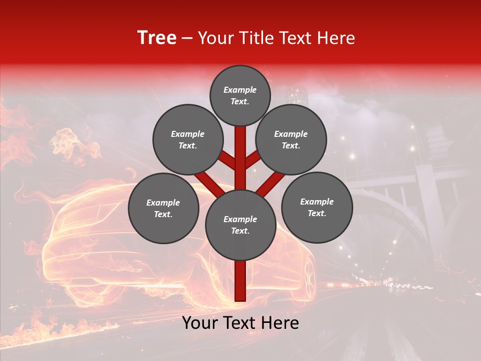 Motion Cityscape Vehicle PowerPoint Template