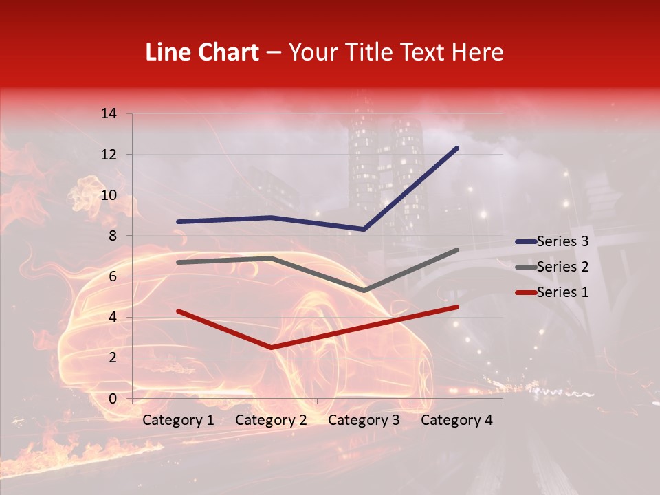 Motion Cityscape Vehicle PowerPoint Template