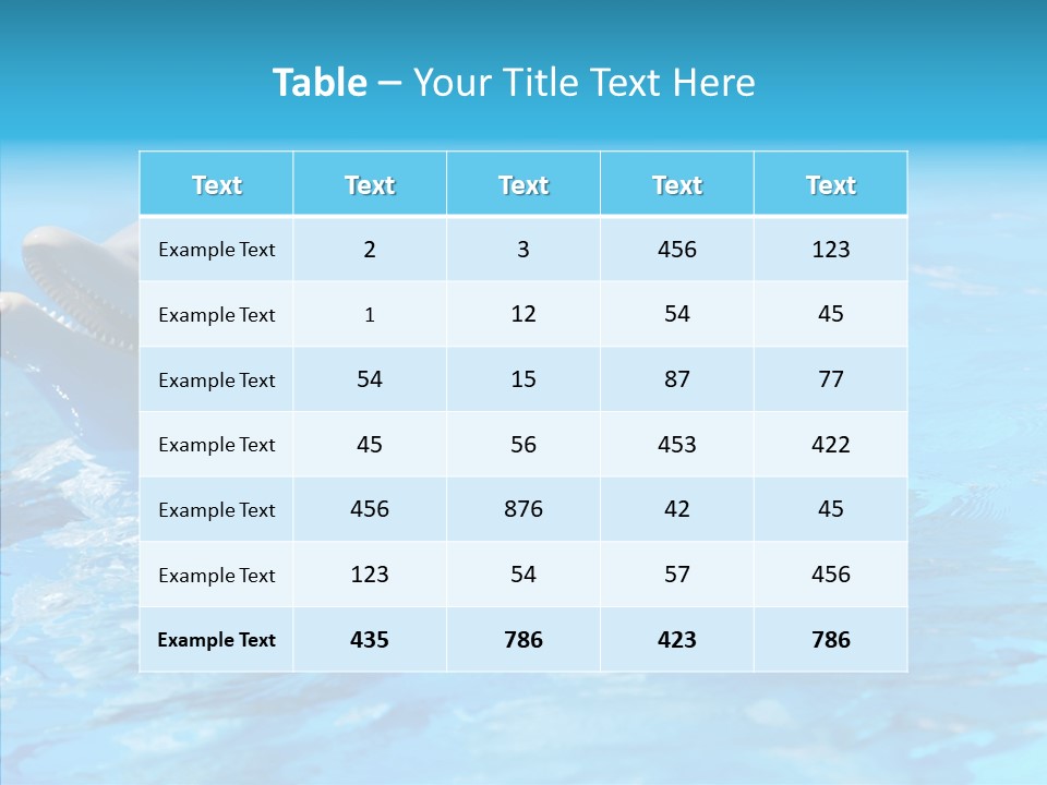 Sonar Porous Jaws PowerPoint Template
