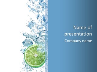 Drop Clear Wave PowerPoint Template