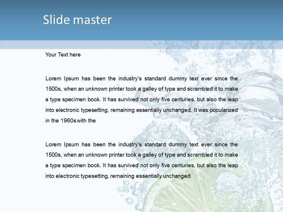 Drop Clear Wave PowerPoint Template