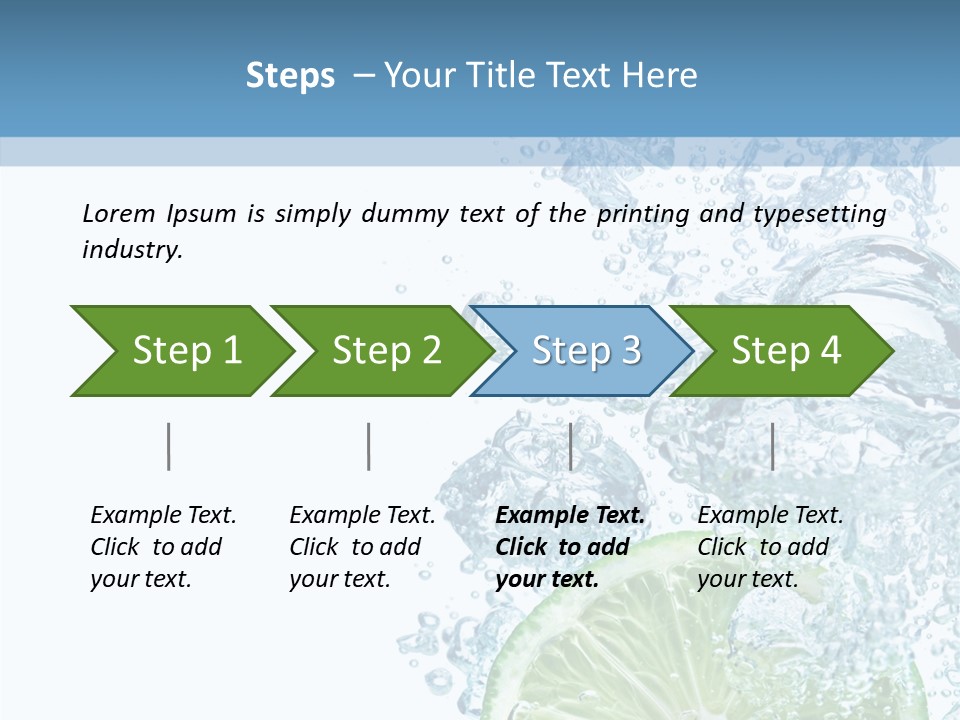 Drop Clear Wave PowerPoint Template