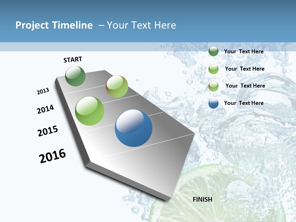 Drop Clear Wave PowerPoint Template