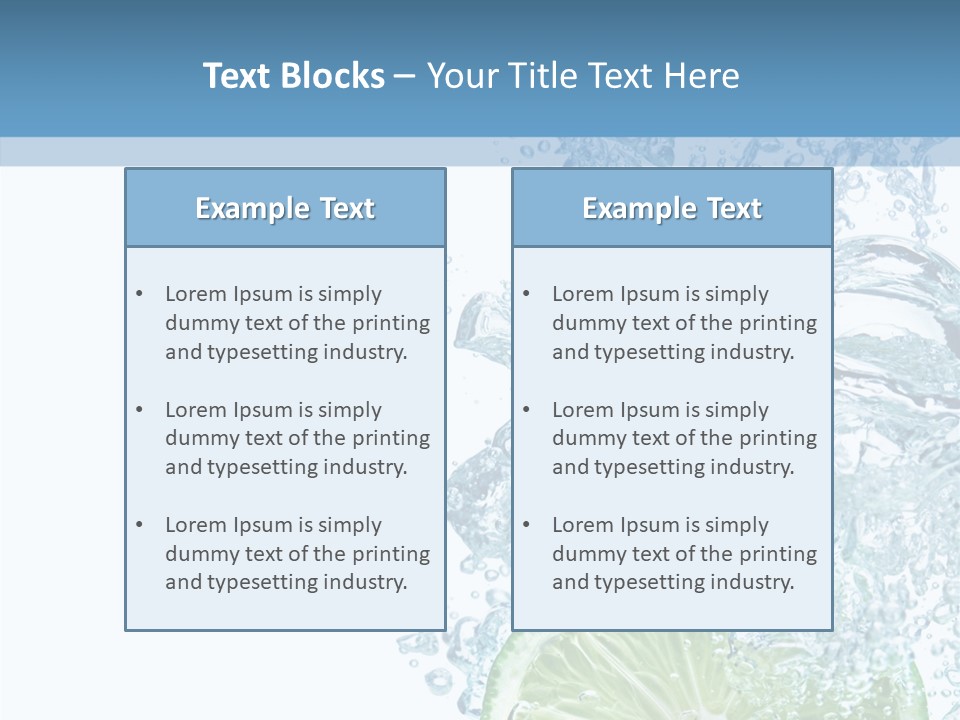 Drop Clear Wave PowerPoint Template