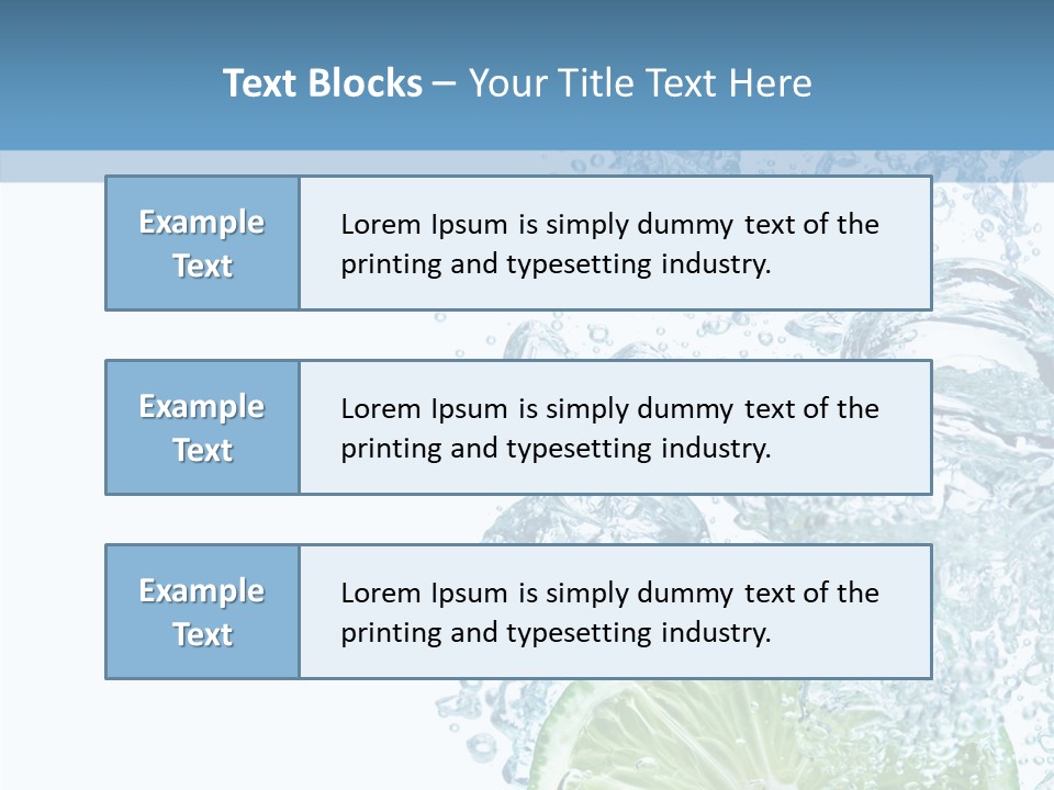Drop Clear Wave PowerPoint Template