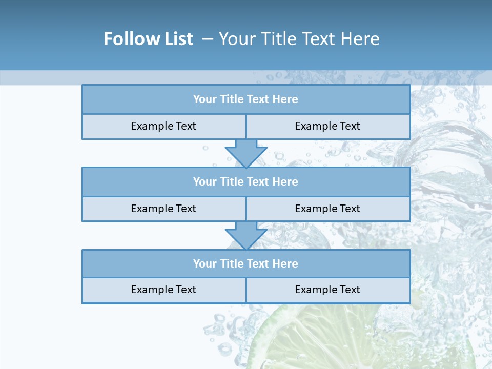 Drop Clear Wave PowerPoint Template