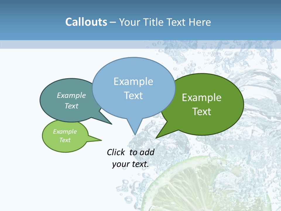 Drop Clear Wave PowerPoint Template