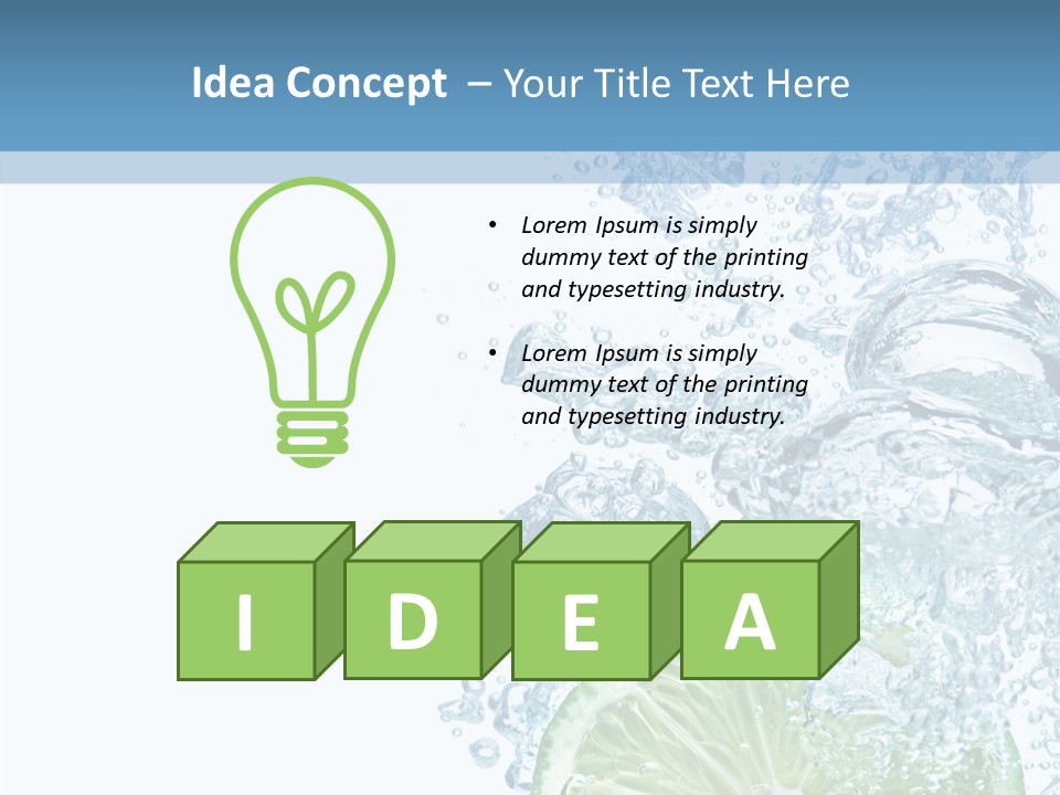 Drop Clear Wave PowerPoint Template