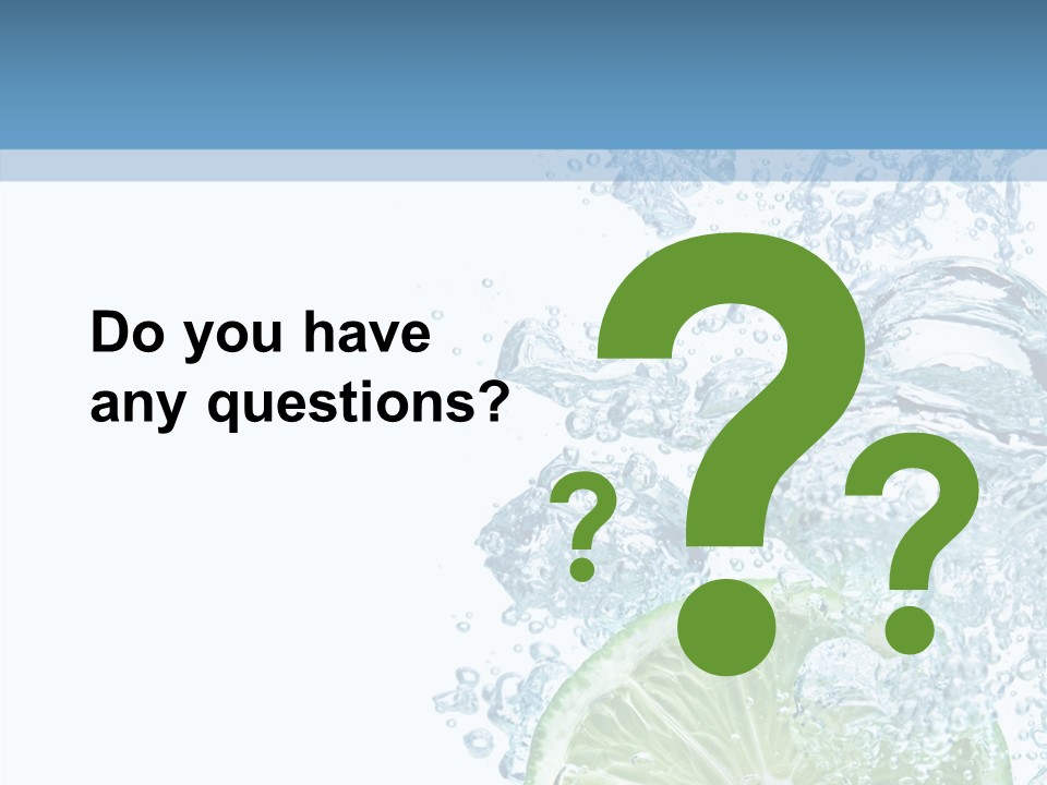 Drop Clear Wave PowerPoint Template