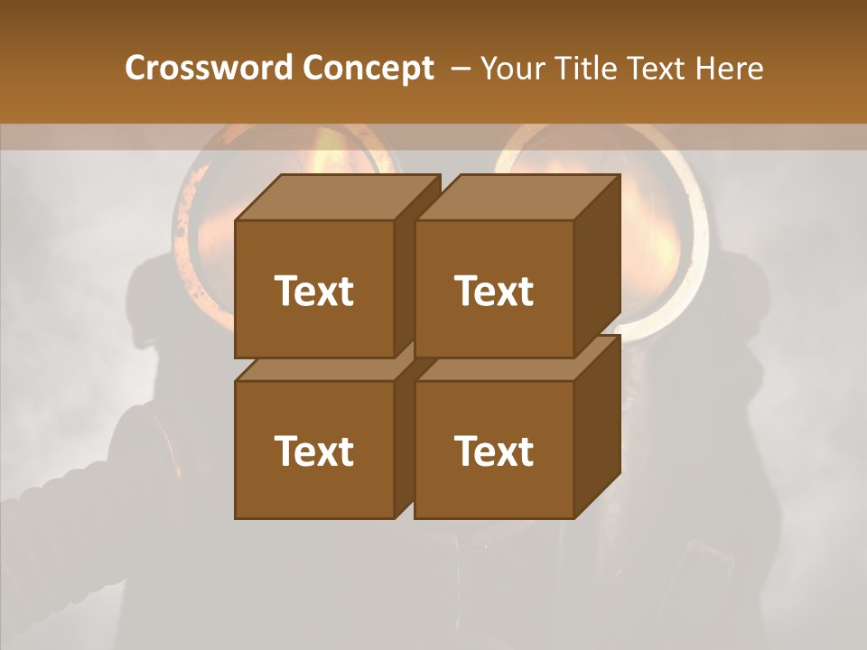 Fear Black Explosion PowerPoint Template