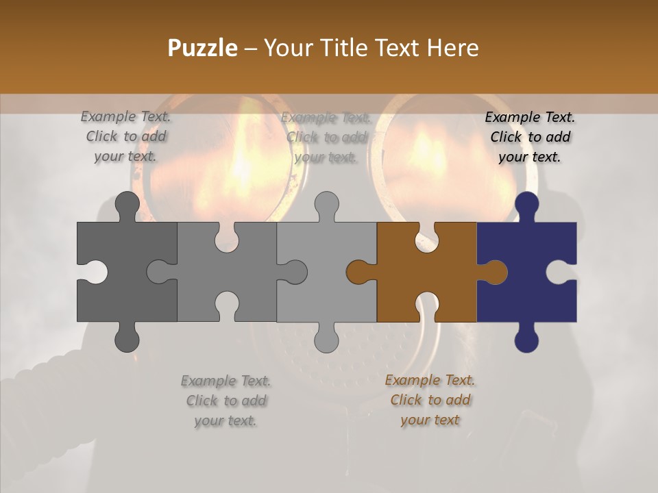 Fear Black Explosion PowerPoint Template